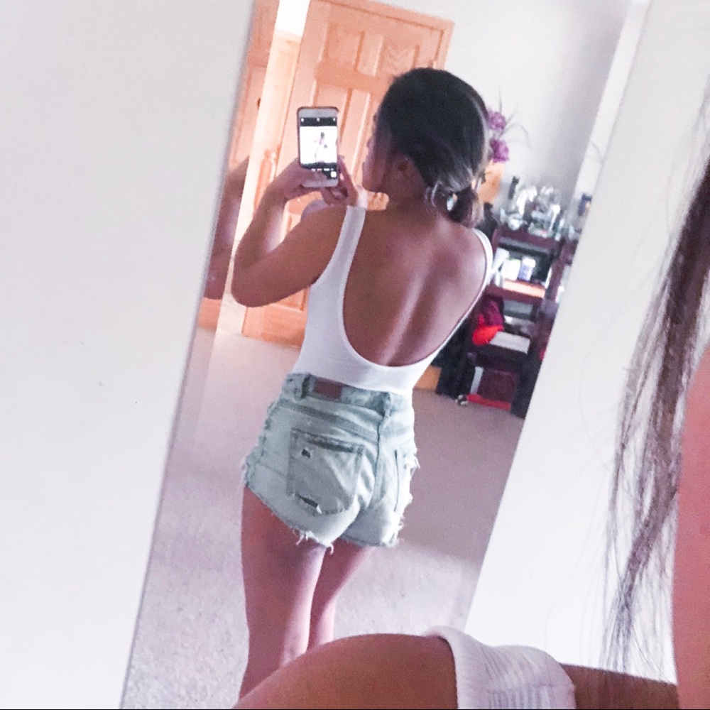 Lowback tank body suit